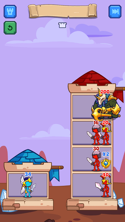 火柴人塔战截图 火柴人塔战截图