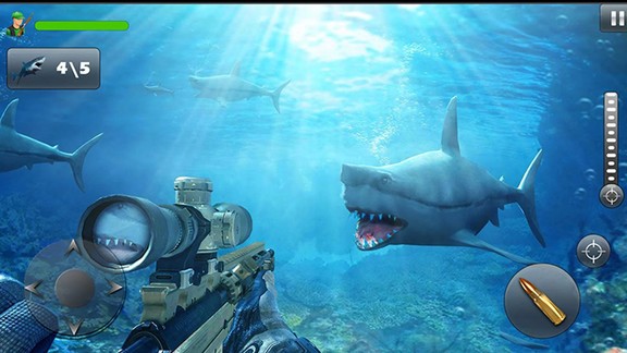 饥饿鲨鱼狙击手截图