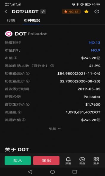 波卡币钱包截图