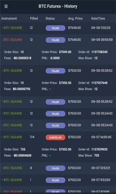 deribit交易所截图 deribit交易所截图
