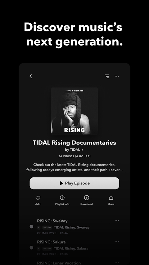 TIDAL免费版截图