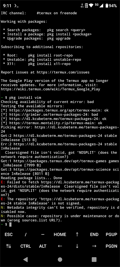 Termux中文版截图