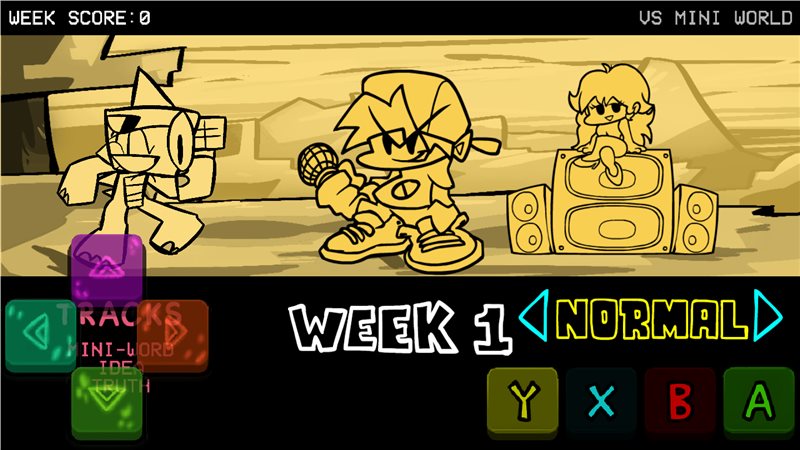 fnf迷你世界模组截图 fnf迷你世界模组截图