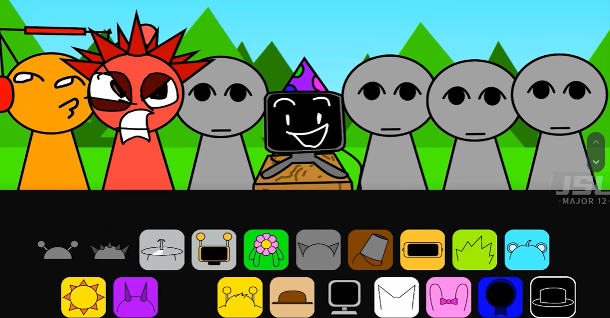 节奏盒子Sprunki简笔画截图 节奏盒子Sprunki简笔画截图