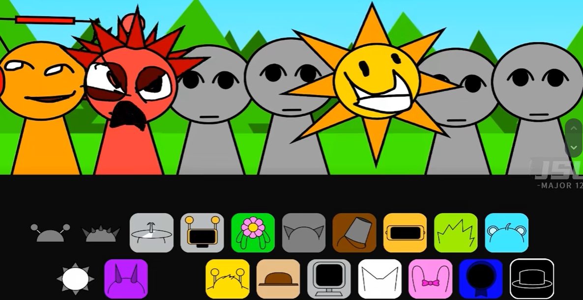 节奏盒子Sprunki简笔画截图 节奏盒子Sprunki简笔画截图