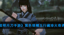 《天涯明月刀手游》紫色锦鲤五行藏珍火奇遇攻略
