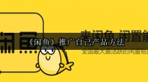 《闲鱼》推广自己产品方法