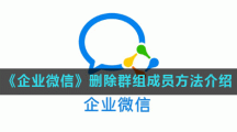 《企业微信》删除群组成员方法介绍