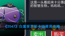 《2047》白紫世界矩卡组使用攻略