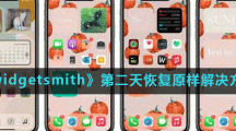 《widgetsmith》第二天恢复原样解决方法