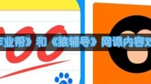 《作业帮》和《猿辅导》网课内容对比