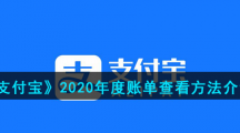 《支付宝》2020年度账单查看方法介绍