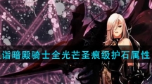 《DNF》极诣暗殿骑士全光芒圣痕级护石属性一览
