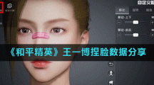 《和平精英》王一博捏脸数据分享