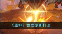 《原神》古岩龙蜥打法