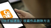 《快手极速版》收藏作品删除方法