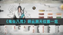 《鬼谷八荒》碧云洞天位置一览