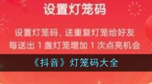 《抖音》灯笼码大全