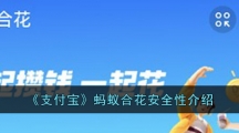 《支付宝》蚂蚁合花安全性介绍