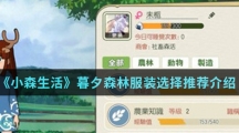 《小森生活》暮夕森林服装选择推荐介绍
