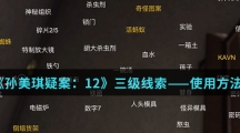 《孙美琪疑案：12》三级线索——使用方法