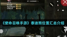 《使命召唤手游》泰迪熊位置汇总介绍