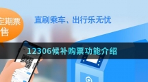 12306候补购票功能介绍