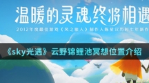《sky光遇》云野锦鲤池冥想位置介绍