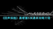 《回声探路》黑章第5关通关攻略介绍