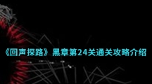《回声探路》黑章第24关通关攻略介绍