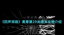 《回声探路》黑章第29关通关攻略介绍