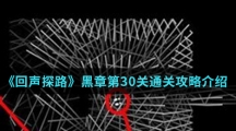 《回声探路》黑章第30关通关攻略介绍