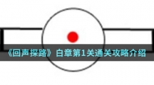 《回声探路》白章第1关通关攻略介绍