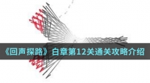 《回声探路》白章第12关通关攻略介绍