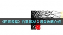 《回声探路》白章第28关通关攻略介绍