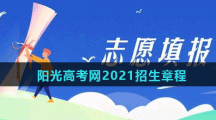 阳光高考网2021招生章程