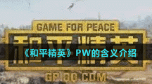 《和平精英》PW的含义介绍
