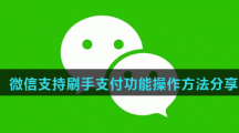 微信支持刷手支付功能操作方法分享