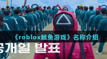 《roblox鱿鱼游戏》名称介绍