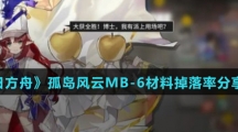 《明日方舟》孤岛风云MB-6材料掉落率分享介绍