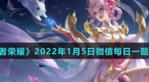 《王者荣耀》2022年1月5日微信每日一题答案