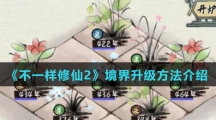《不一样修仙2》境界升级方法介绍