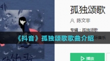 《抖音》孤独颂歌歌曲介绍