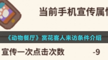 《动物餐厅》赏花客人来访条件介绍