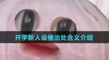 开学新人设梗出处含义介绍