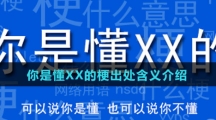 你是懂XX的梗出处含义介绍