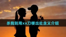 杀我别用xx刀梗出处含义介绍