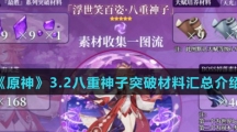《原神》3.2八重神子突破材料汇总介绍