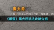 《暖雪》黑火药玩法攻略介绍