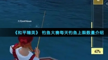 《和平精英》钓鱼大赛每天钓鱼上限数量介绍
